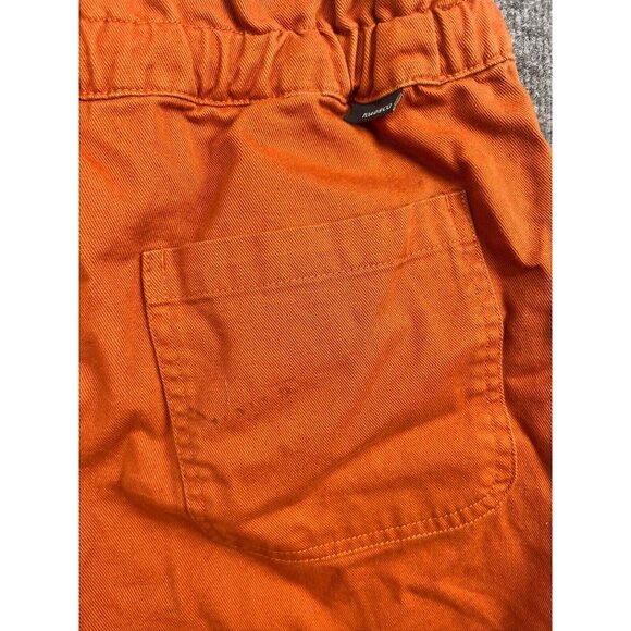 Toad & Co Skirt Women's Small Orange Button Up Drawstring Pockets Straight - Picture 7 of 8